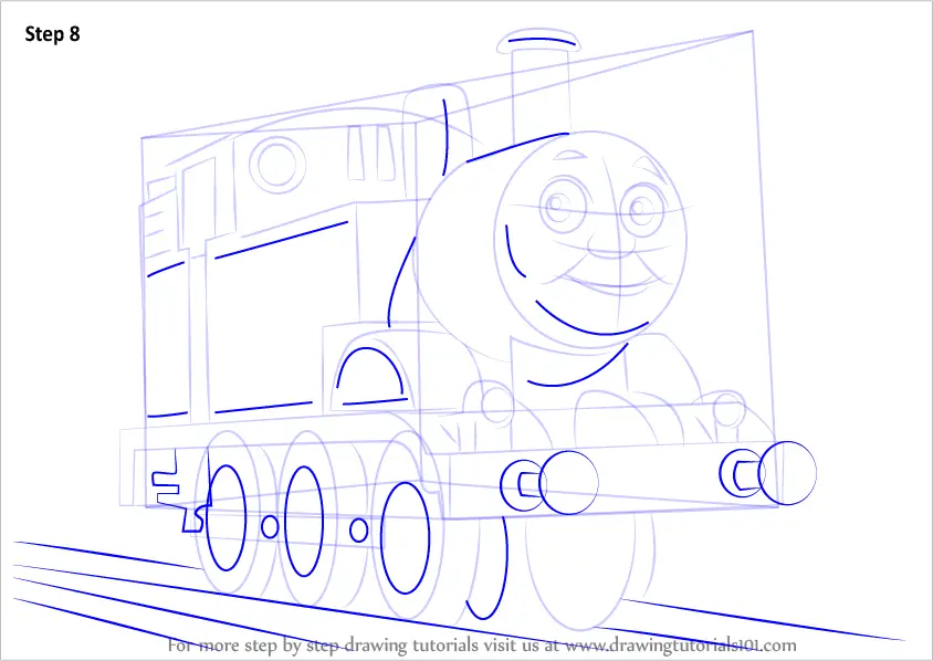Learn How to Draw Thomas the Tank Engine (Thomas & Friends) Step by