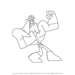How to Draw Buck Tuddrussel from Time Squad