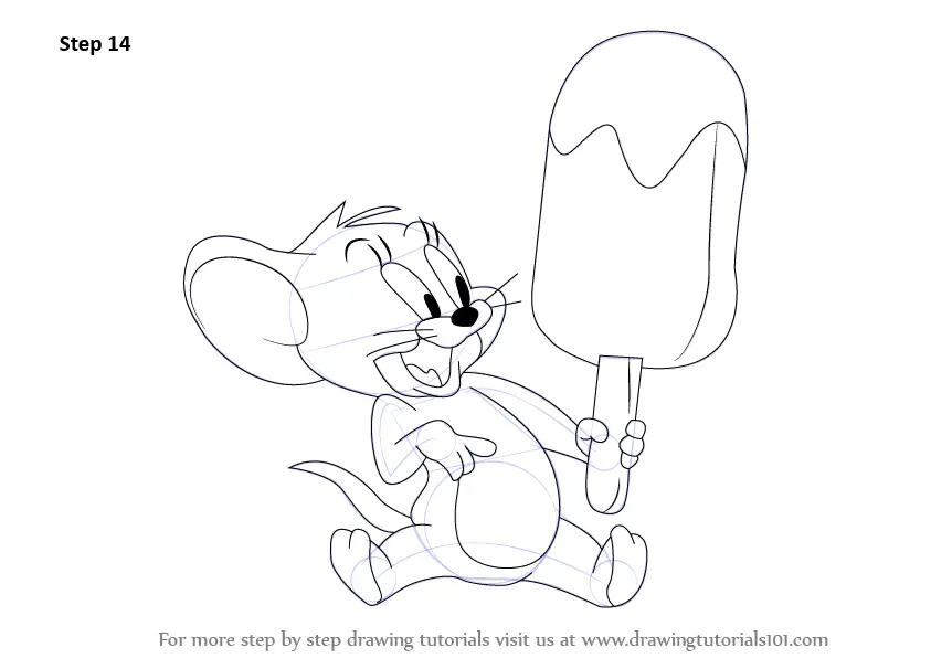 Learn How to Draw Jerry from Tom and Jerry (Tom and Jerry) Step by Step