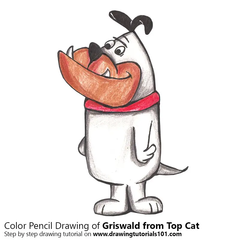 Griswald from Top Cat Color Pencil Drawing