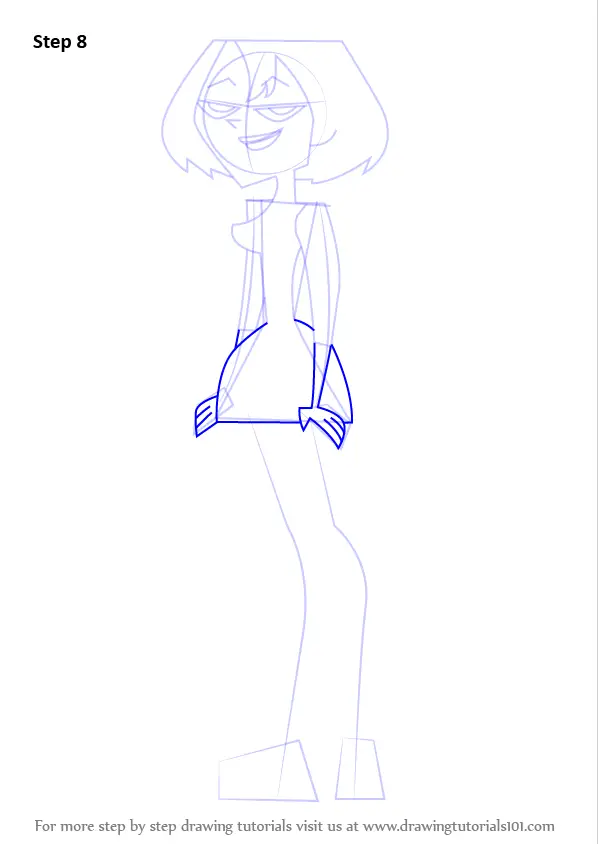 Step by Step How to Draw Gwen from Total Drama Island ...