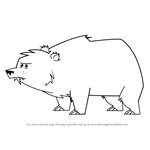 How to Draw Bear from Total Drama