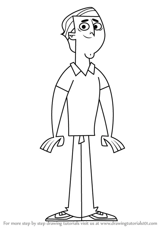 Learn How to Draw Dwayne from Total Drama (Total Drama) Step by Step ...