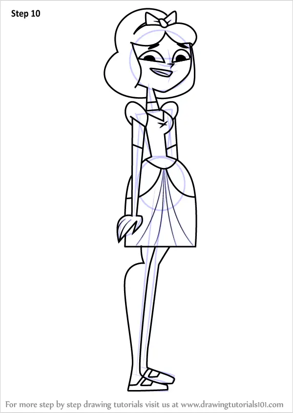Learn How to Draw Ella from Total Drama (Total Drama) Step by Step