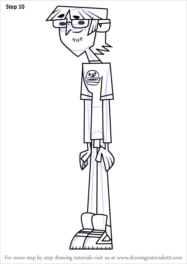 How To Draw Harold From Total Drama Total Drama Step By Step The Best