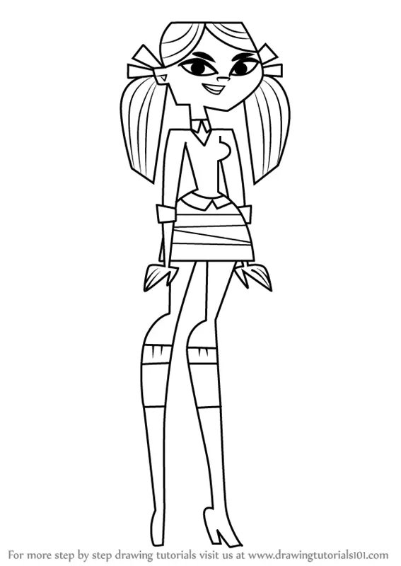 Learn How To Draw Kitty From Total Drama (total Drama) Step By Step 