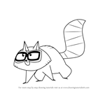 How to Draw Raccoon from Total Drama