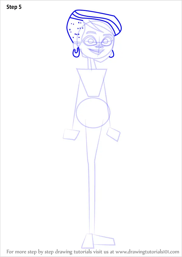 Step by Step How to Draw Stephanie from Total Drama ...