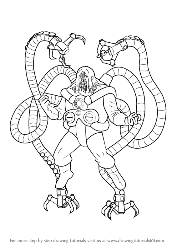 Learn How to Draw Doctor Octopus from Ultimate Spider-Man (Ultimate