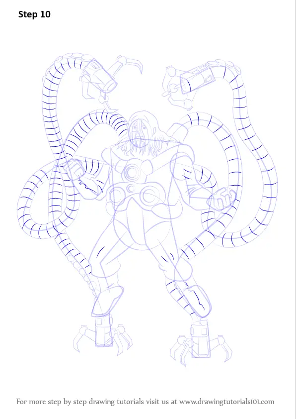 Learn How to Draw Doctor Octopus from Ultimate Spider-Man (Ultimate