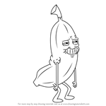 How to Draw Banana Man from Uncle Grandpa