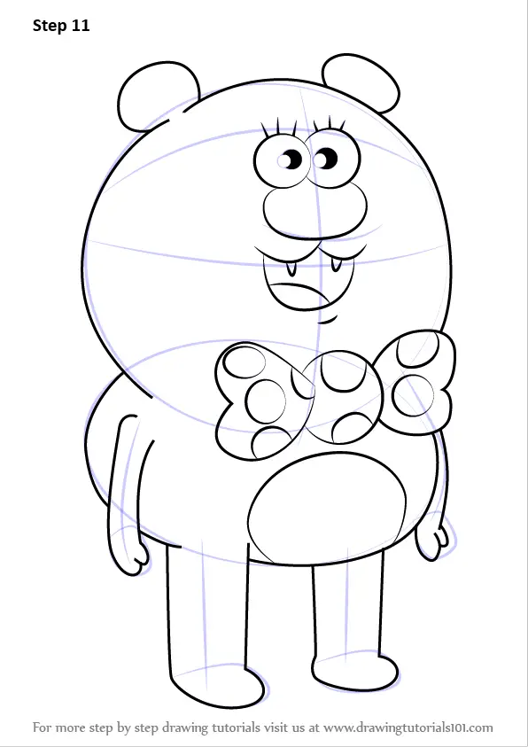 Learn How to Draw Beary Nice from Uncle Grandpa (Uncle Grandpa) Step by ...