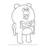 How to Draw Beary Nice from Uncle Grandpa
