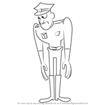 How to Draw Cop from Uncle Grandpa