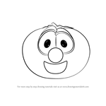 How to Draw Bob the Tomato from VeggieTales