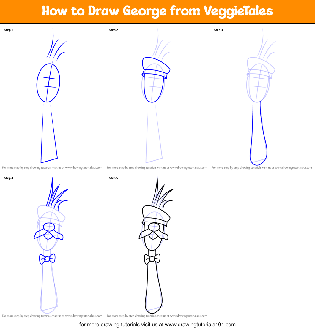 how-to-draw-george-from-veggietales-printable-step-by-step-drawing-sheet-drawingtutorials101