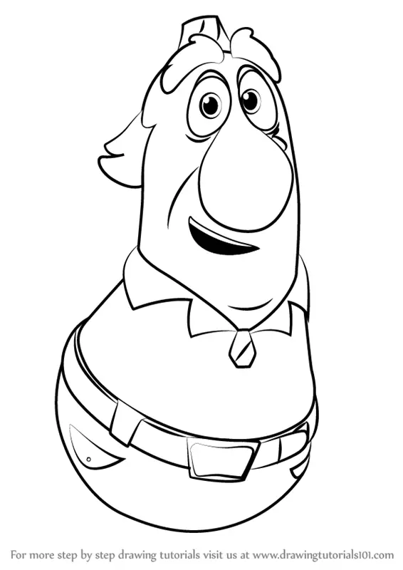 Learn How to Draw Ichabeezer from VeggieTales (VeggieTales) Step by ...