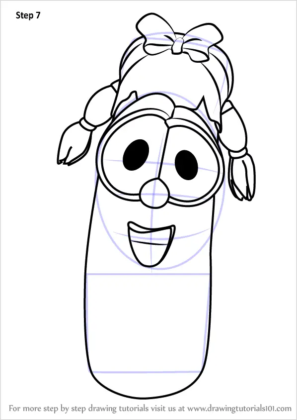 Learn How to Draw Laura Carrot from VeggieTales (VeggieTales) Step by