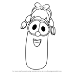 How to Draw Laura Carrot from VeggieTales