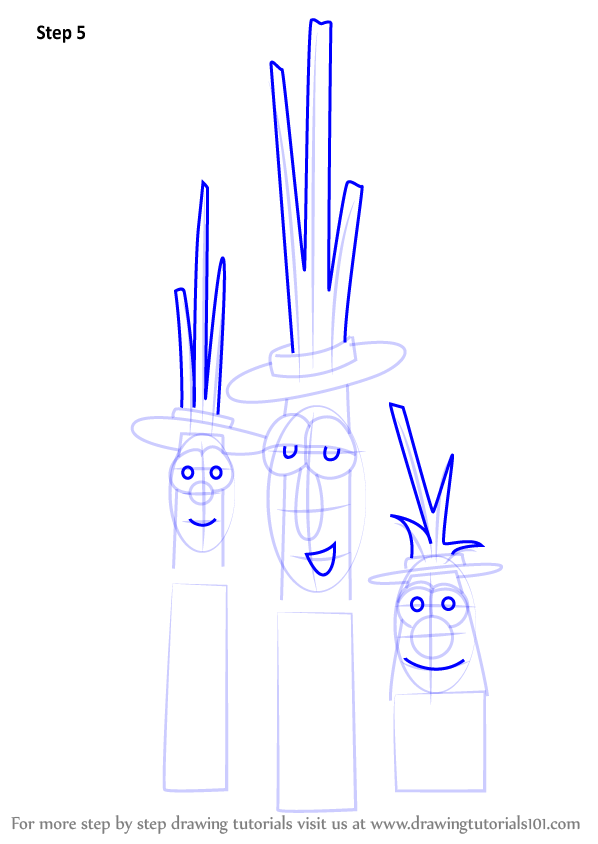 learn-how-to-draw-the-scallions-from-veggietales-veggietales-step-by-step-drawing-tutorials