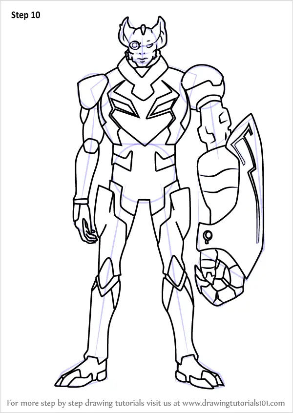 Step by Step How to Draw Commander Sendak from Voltron - Legendary ...