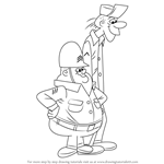 How to Draw Sergeant Blast and Private Meekly from Wacky Races