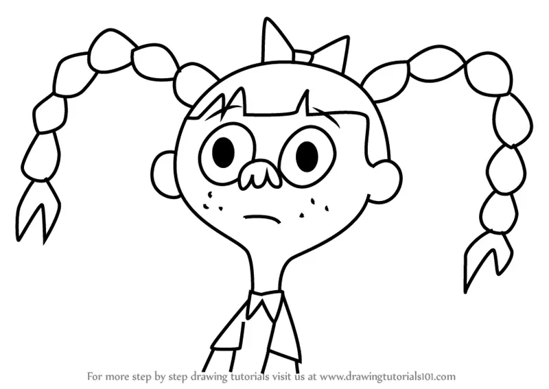 Learn How to Draw Leslie from Wayside (Wayside) Step by Step : Drawing ...