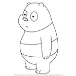 How to Draw Panda Bear from We Bare Bears