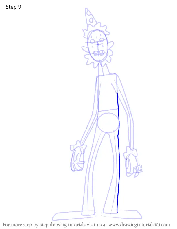 Step by Step How to Draw Buckles the Clown from Welcome to the Wayne ...