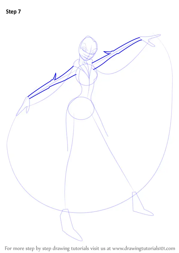 Step by Step How to Draw Icy from Winx Club