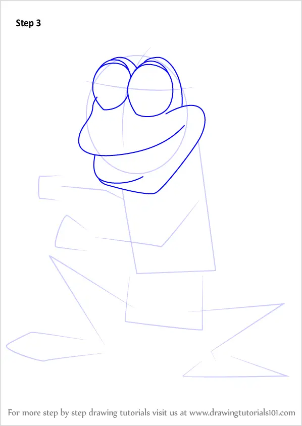 Learn How to Draw Frog from WordWorld (WordWorld) Step by Step