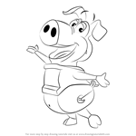 How to Draw Pig from WordWorld