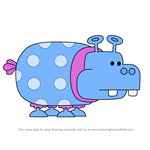 How to Draw Tippo Hippo from Wow! Wow! Wubbzy!