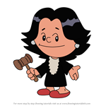 How to Draw Sonia Sotomayor from Xavier Riddle and the Secret Museum