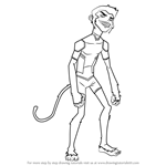 How to Draw Beast Boy from Young Justice