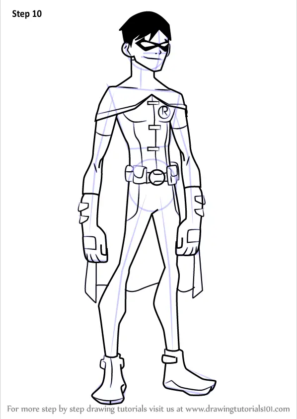 Learn How to Draw Robin from Young Justice Young Justice 