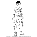 How to Draw Robin from Young Justice