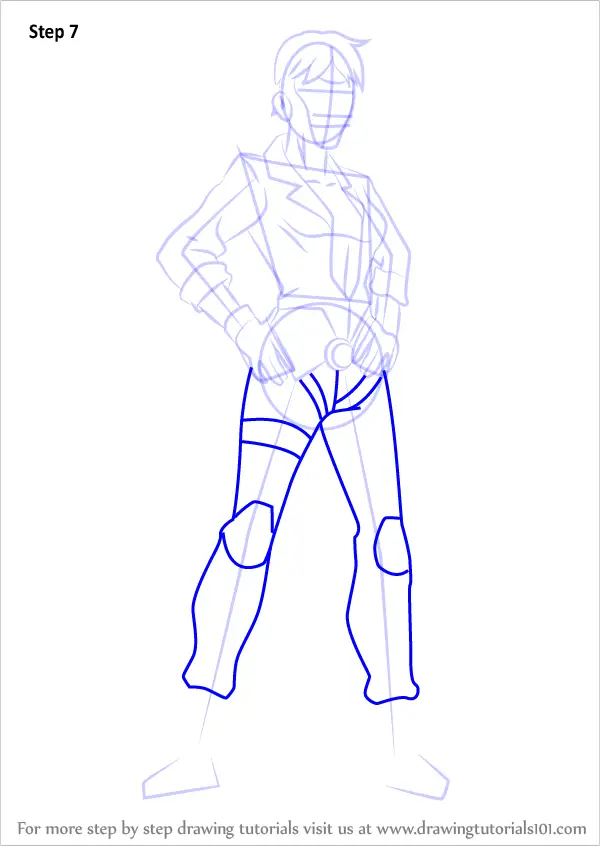 Learn How to Draw Rocket from Young Justice (Young Justice) Step by