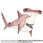 How to Draw Chibi Anchor from Finding Nemo