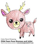 How to Draw Chibi Fawn from Gnomeo and Juliet