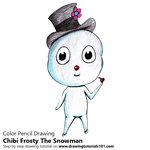 How to Draw Chibi Frosty The Snowman