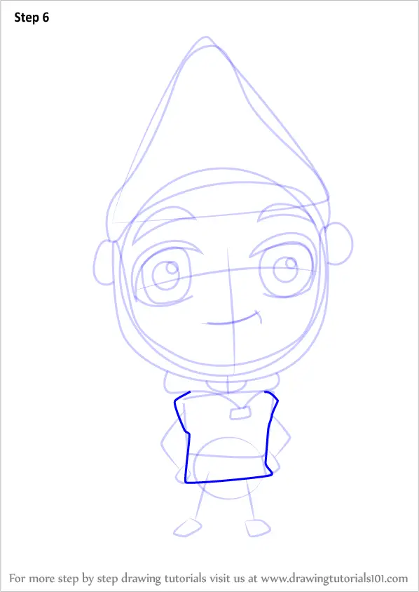 Step By Step How To Draw Chibi Gnomeo From Gnomeo And Juliet 