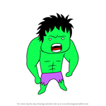 How to Draw Chibi Hulk
