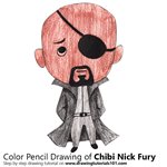 How to Draw Chibi Nick Fury