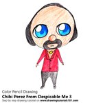 How to Draw Chibi Perez From Despicable me 3