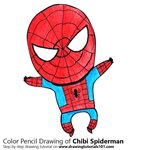 How to Draw Chibi Spiderman