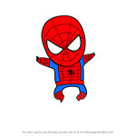 How to Draw Chibi Spiderman