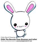 How to Draw Chibi The Bunnies from Gnomeo and Juliet