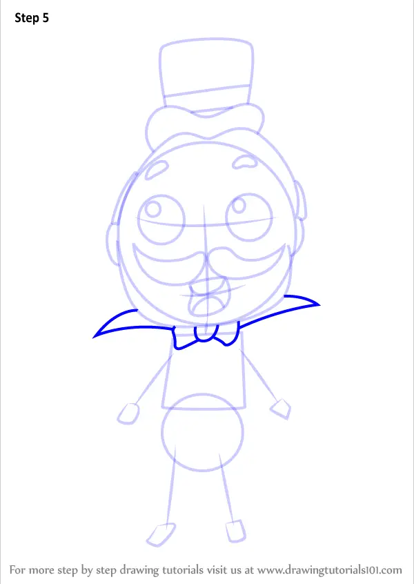 Learn How to Draw Chibi The Ringmaster from Dumbo (Chibi Characters ...