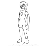 How to Draw Arrowette from DC Super Hero Girls